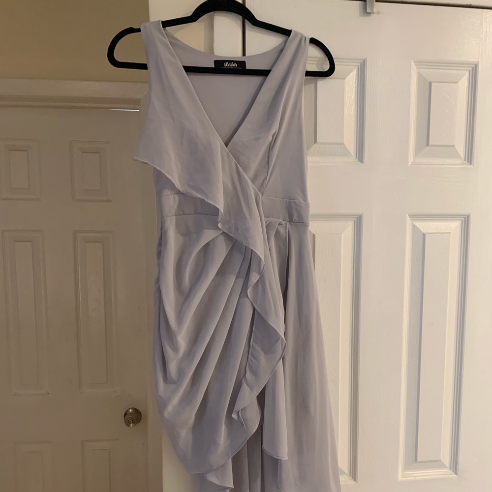 Lulus grey asymmetrical dress